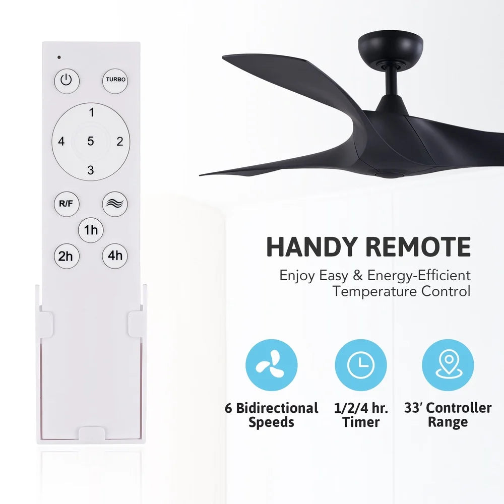 XMSJ Ceiling Fan With Remote Blades Energy Efficient