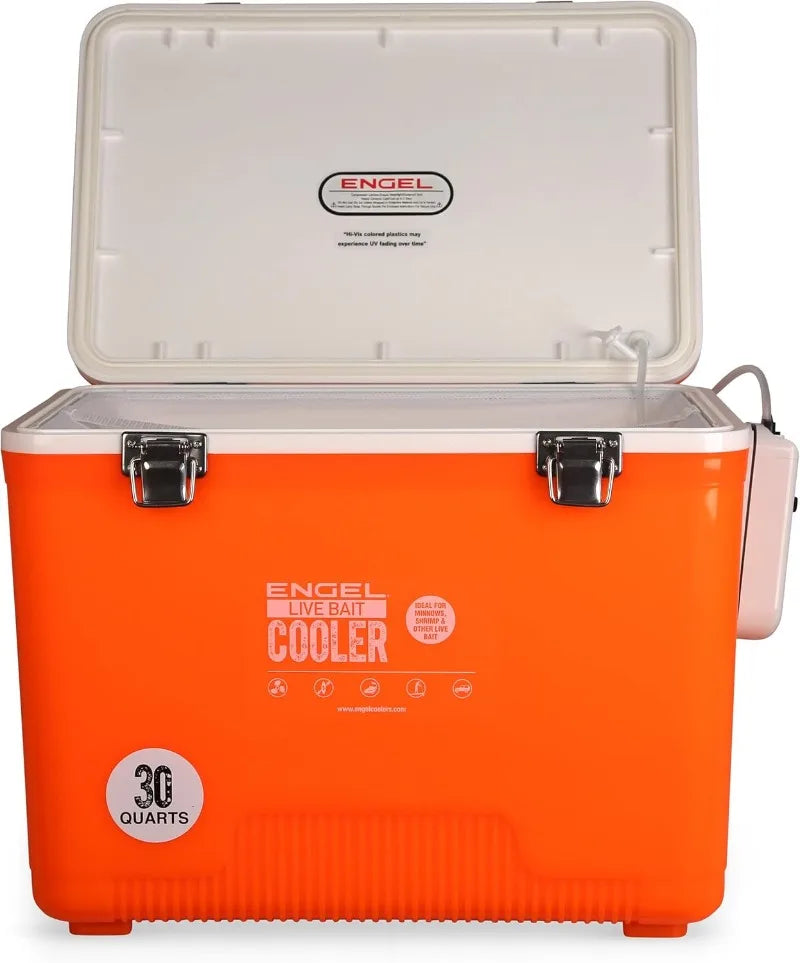 Engel Live Bait Cooler Box with Aerator for Fishing