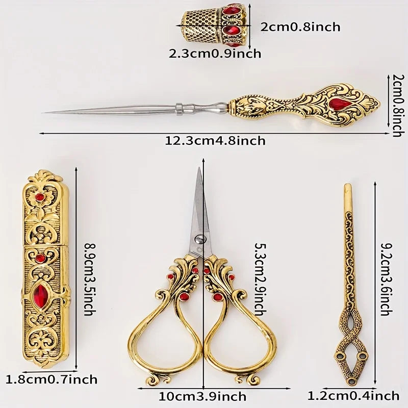 Hign-concerned Vintage Embroidery Scissors Tool Set