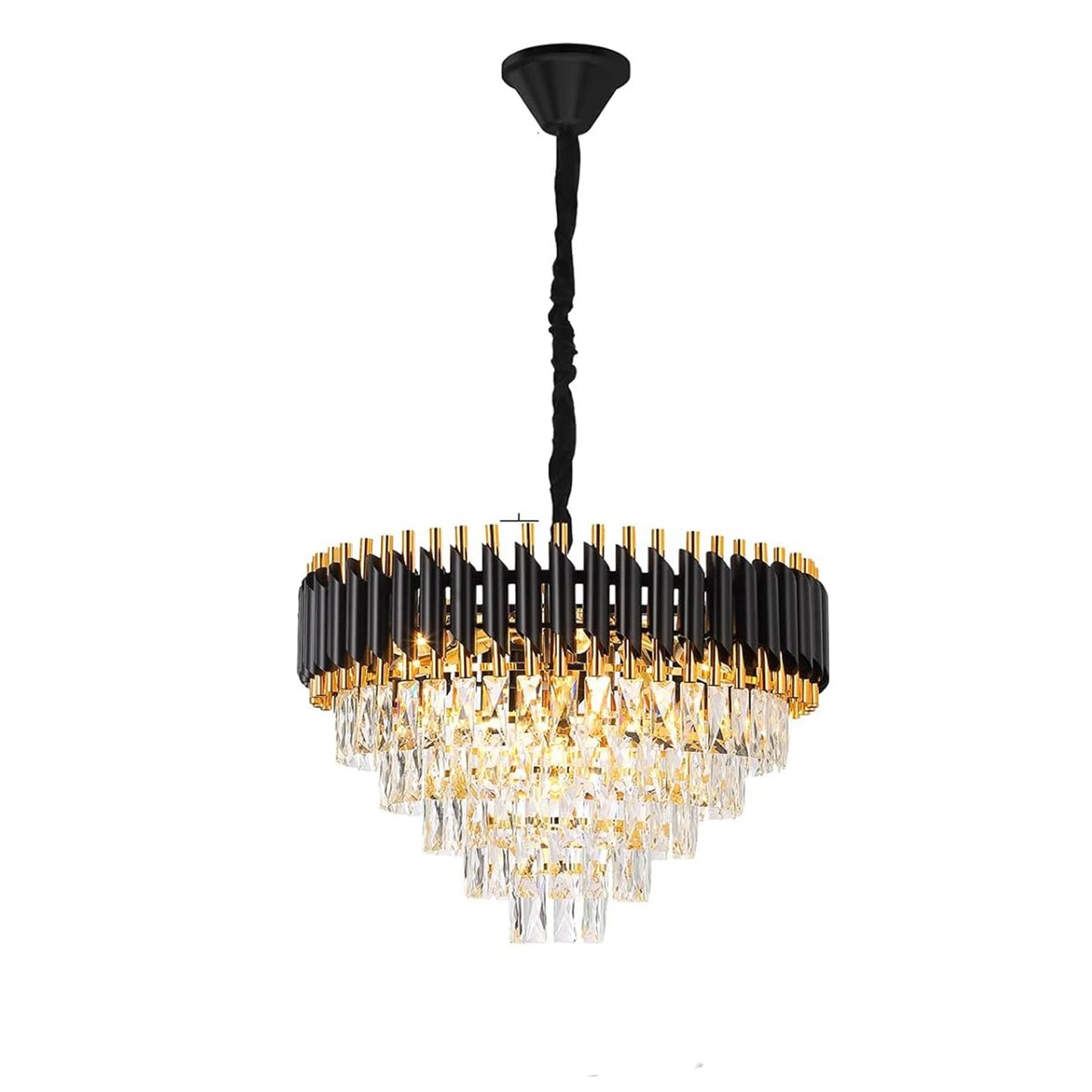Litake Luxury Crystal Pendant Lights Aluminum Chandelier