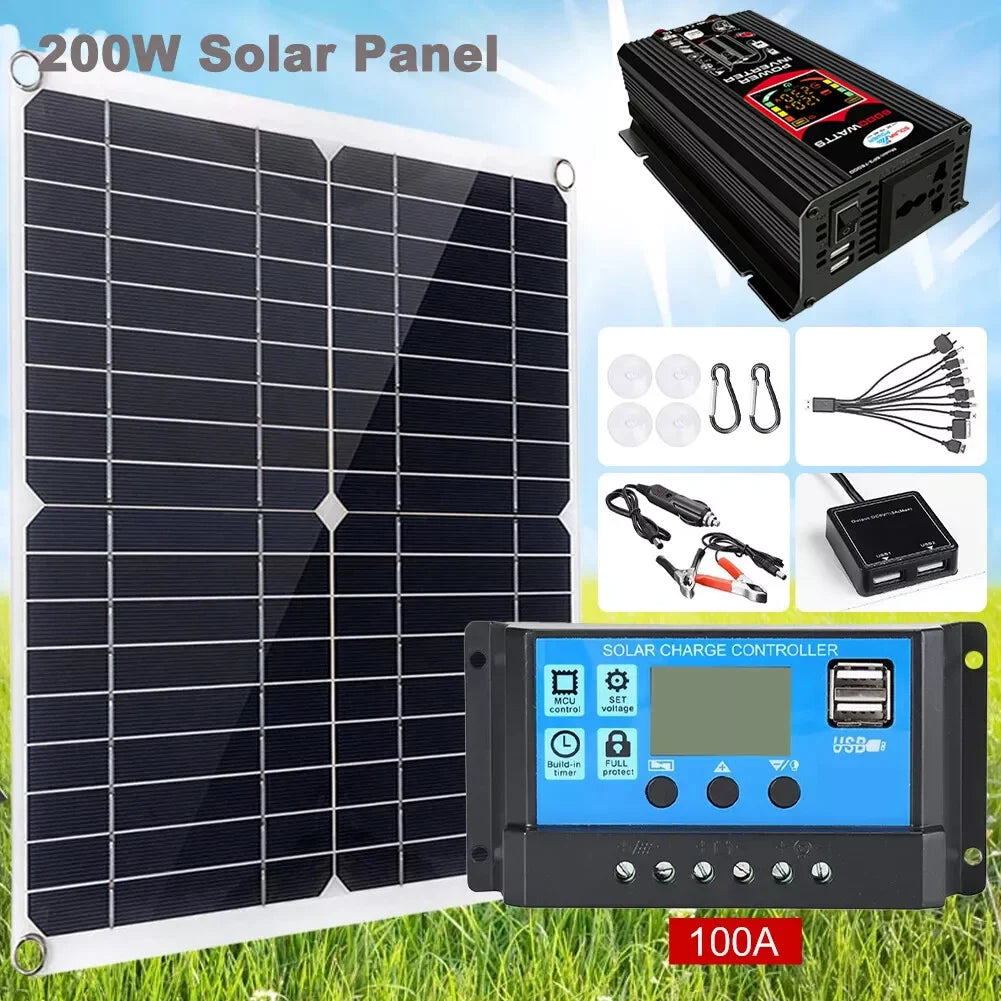 6000W Solar Inverter Kit with 12V Battery Charger and Controller