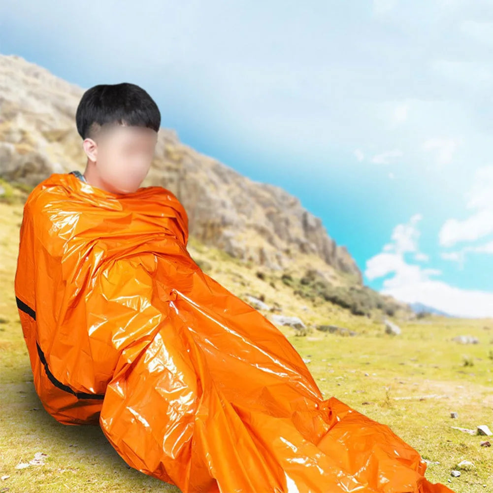 ALLOYSEED Emergency Blanket Portable Thermal Sleeping Bag Set