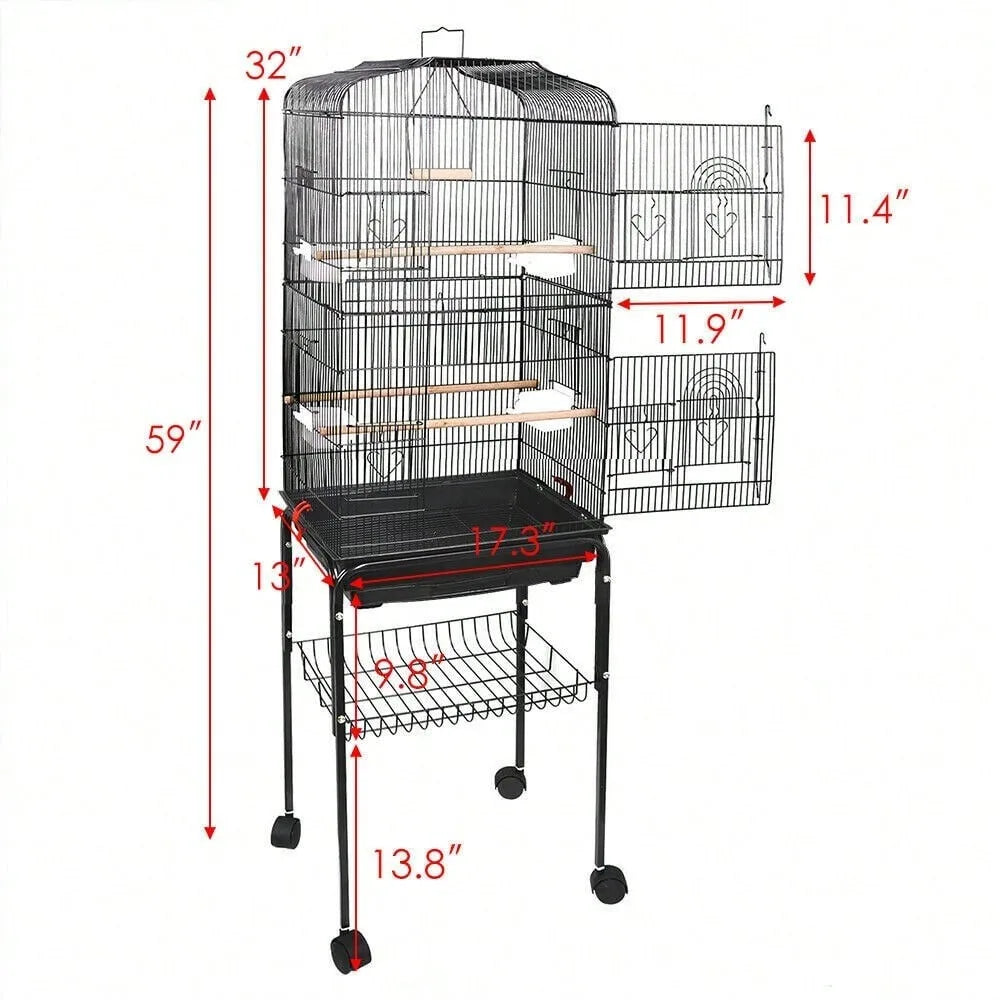 59 Inch Bird Cage – Safe and Spacious Design