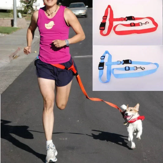 Adjustable Hands-Free Dog Leash for Walking and Jogging