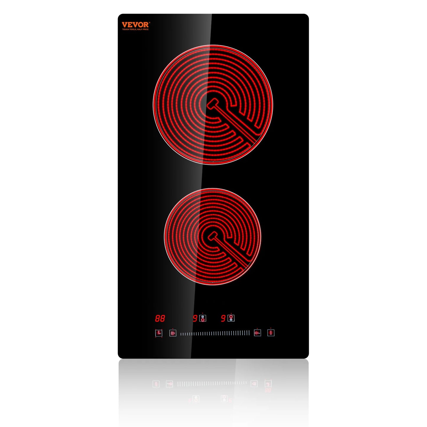 SucceBuy Induction Cooktop 4 Burner Ceramic Glass Electric