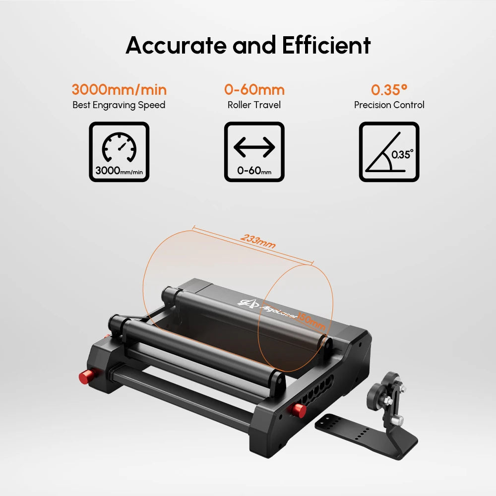 AlgoLaser ThreeInOne 360 Degree Rotary Engraving Platform