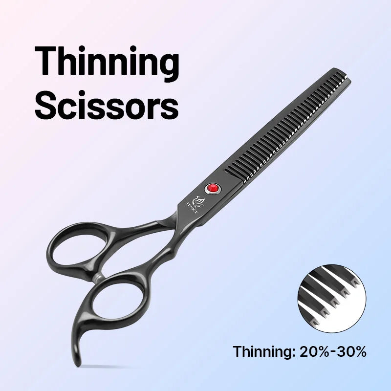 Fenice 9CR Steel Dog Grooming Scissors Shears Set 6.5 7 Inch