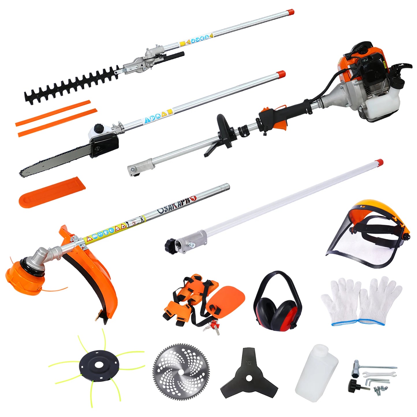 10 in 1 Multi Functional 33CC Gas Garden Tool System