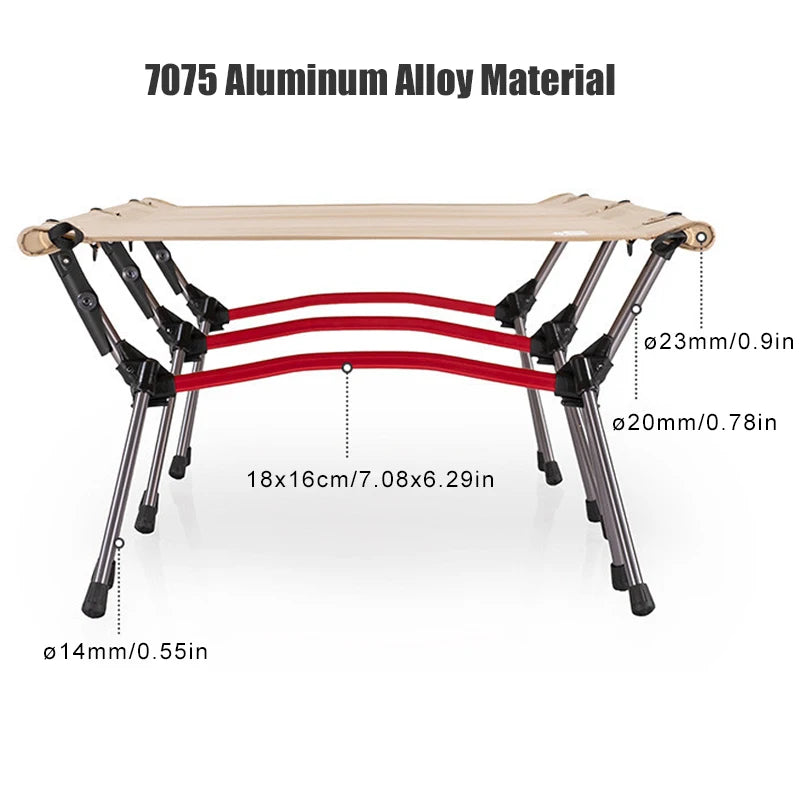 WEST TUNE Camping Cot With Leg Extenders Folding Bed