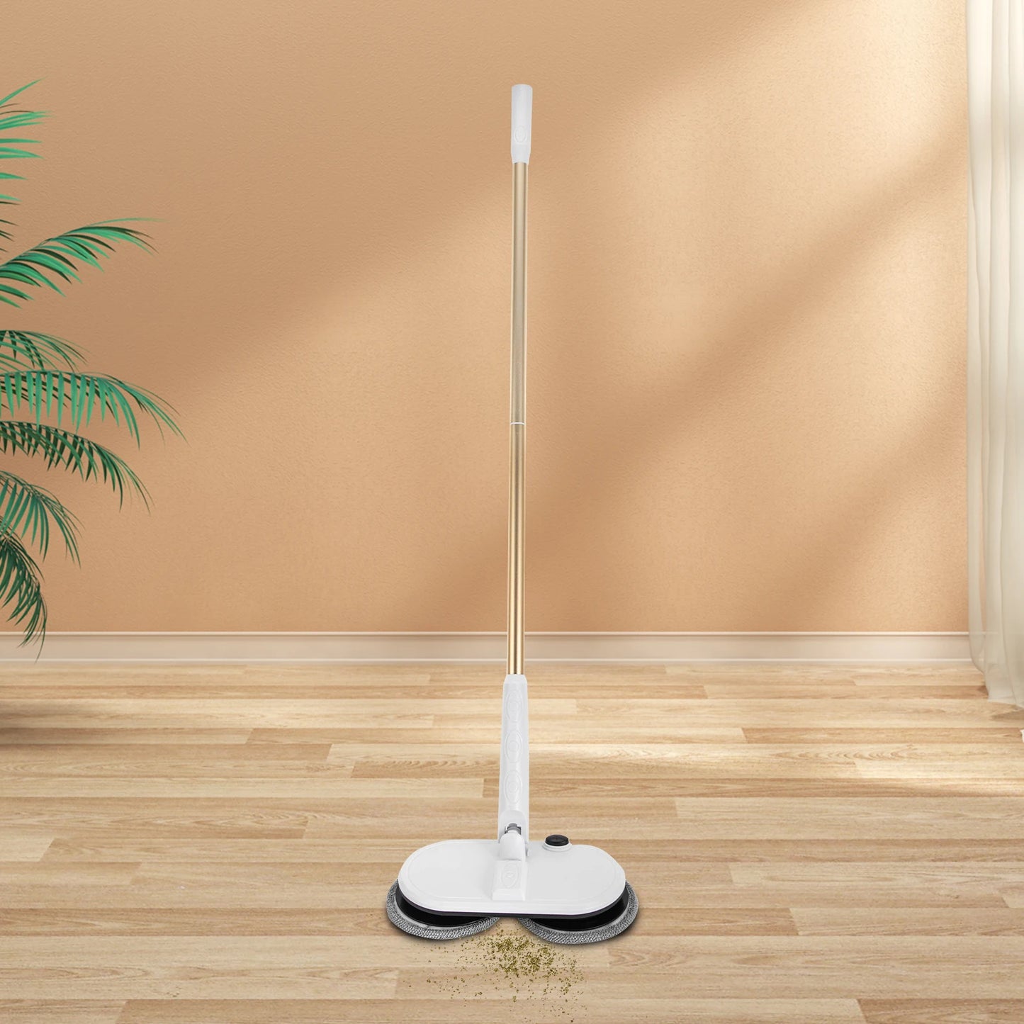 Bymaocar Cordless Spin Mop with Rechargeable Lithium Battery