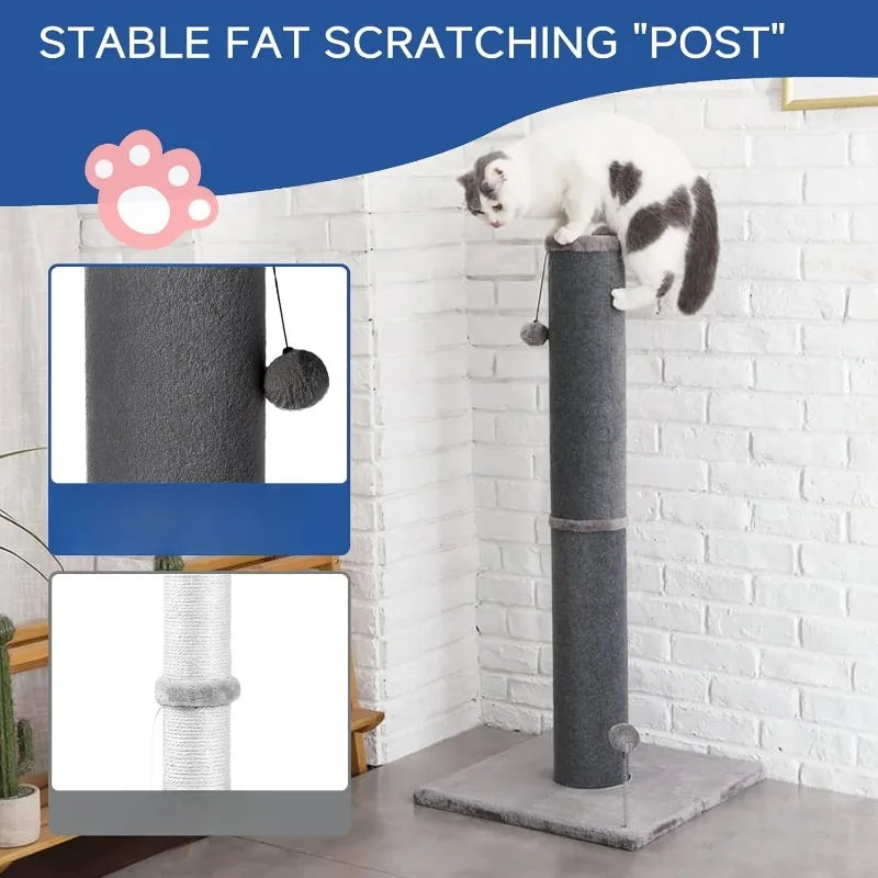 Bobcat Indoor Cat Scratching Post with Replaceable Toys