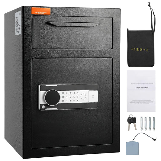VEVOR 1.7 Cubic Foot Electronic Deposit Safe with Drop Slot