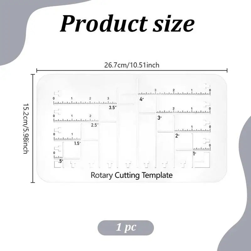 Acrylic Sewing Templates for Crafting Bags and Pouches