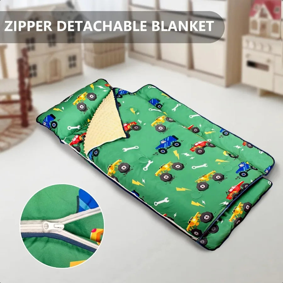 CN Toddler Nap Mat Thickened Soft Sleeping Bag with Blanket