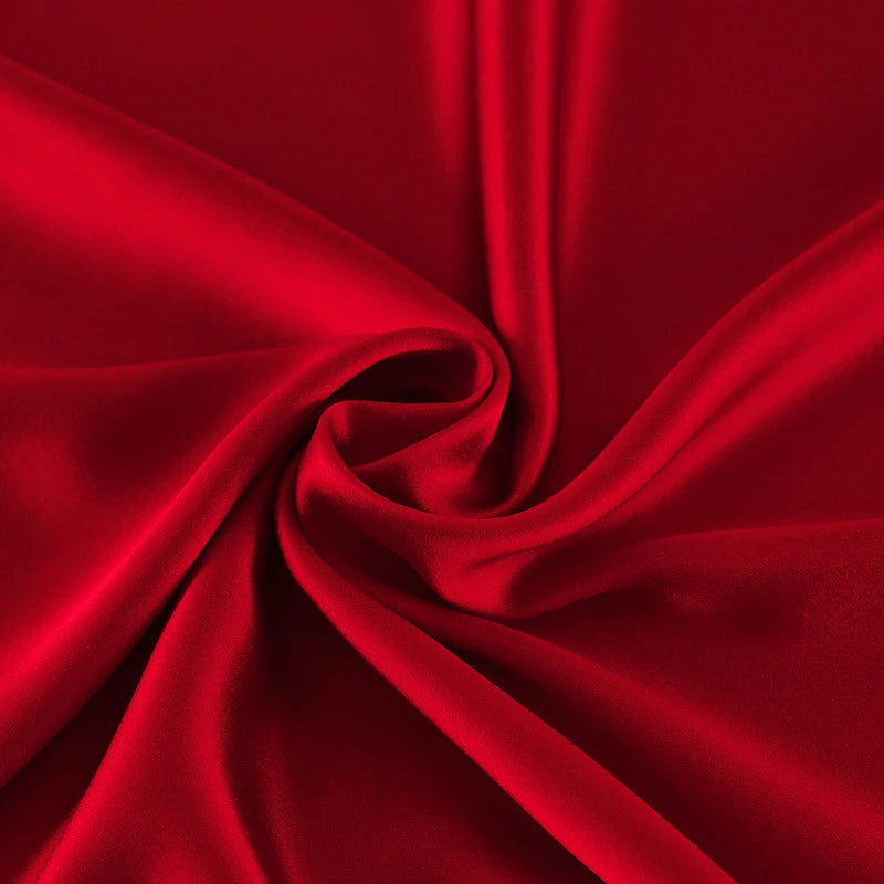 Mulberry Silk Charmeuse Plain Dyed Fabric 100 Percent Silk