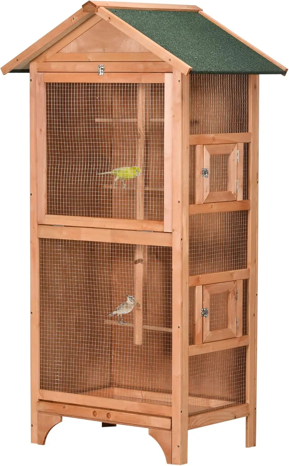 60 Inch Wooden Outdoor Bird Cage – Weather Resistant