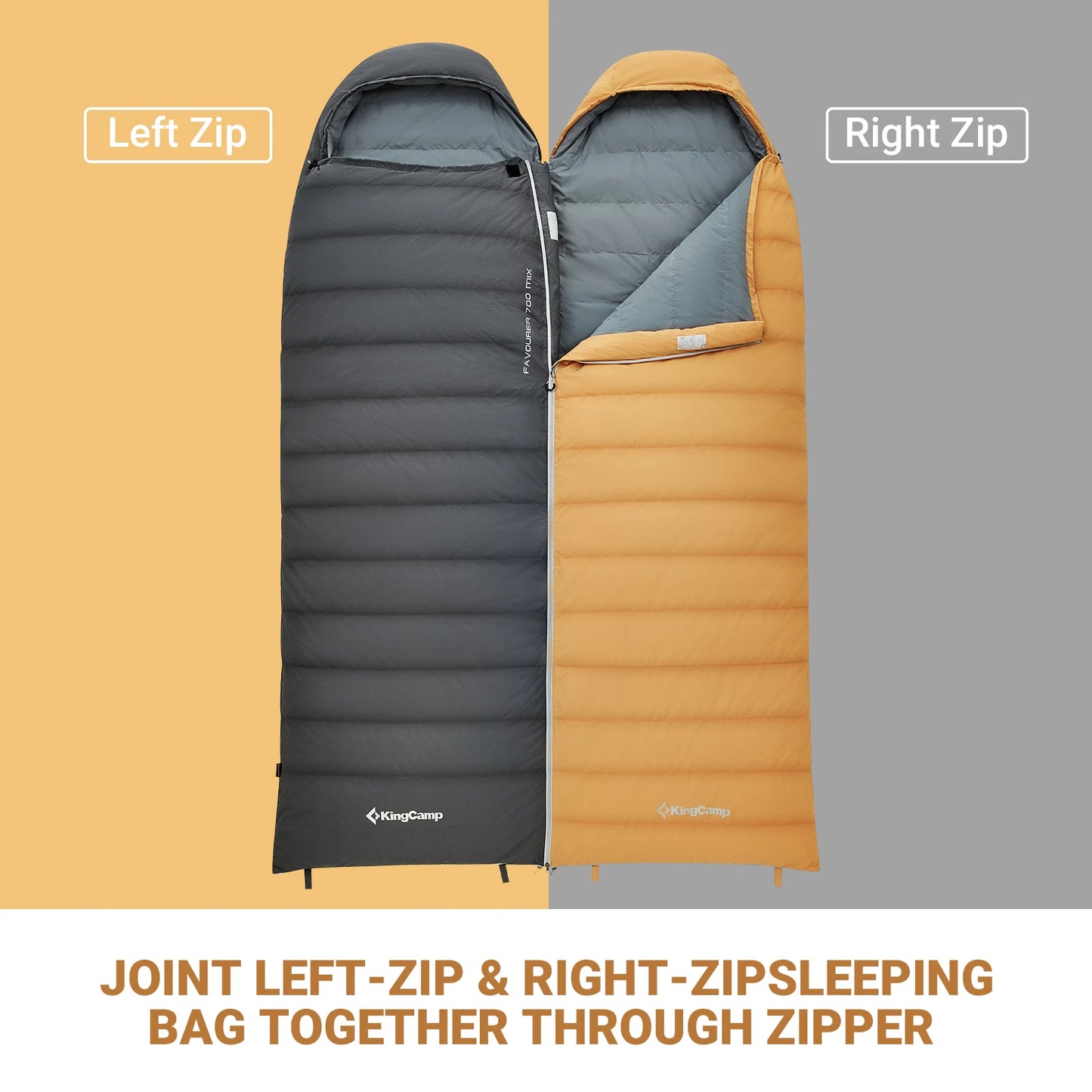 KingCamp Lightweight Down Sleeping Bag for Camping and Hiking
