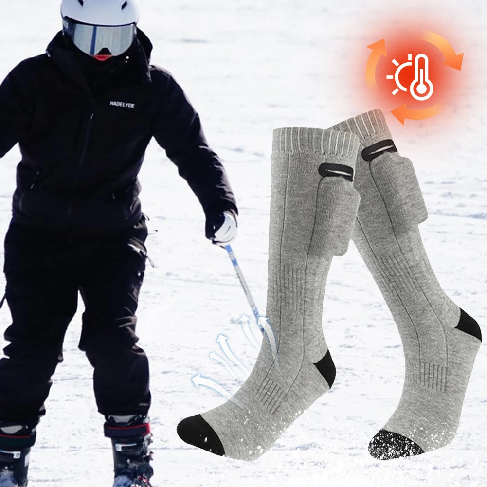 APWIKOGER Electric Heated Socks With 3 Modes Winter Warmth