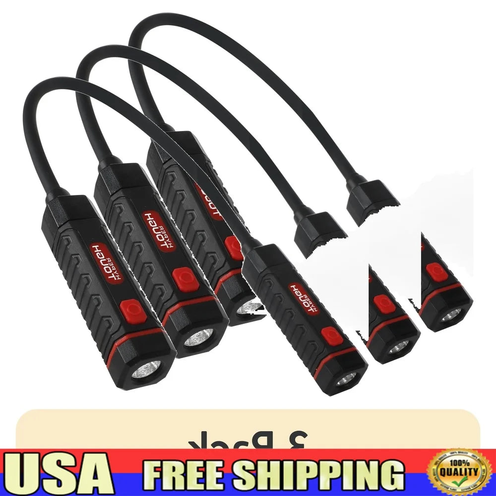 XMSJ 3 Pack Led Handsfree Portable Flex Work Light