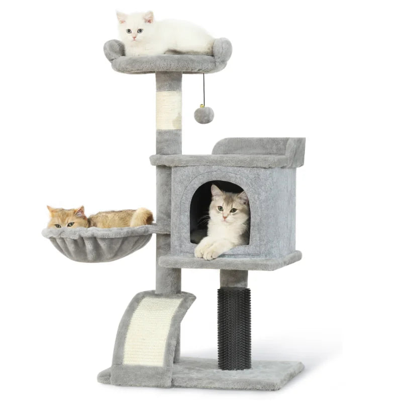 HOOPET 36 Inch Multi Level Cat Climbing Tower with Hammock