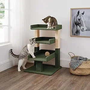 Nala Cat Tree Tower for Large Cats Multi Level with Scratching Post