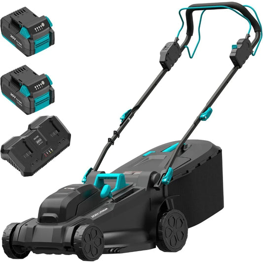 Self-Propelled Cordless Lawn Mower with Height Adjustment 18 Inch