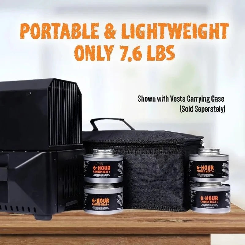 Compact Self-Powered Camping Heater and Stove for Emergencies