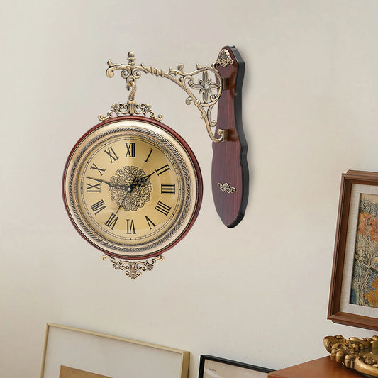 Hign Concerned Double Sided Wall Clock Silent Movement