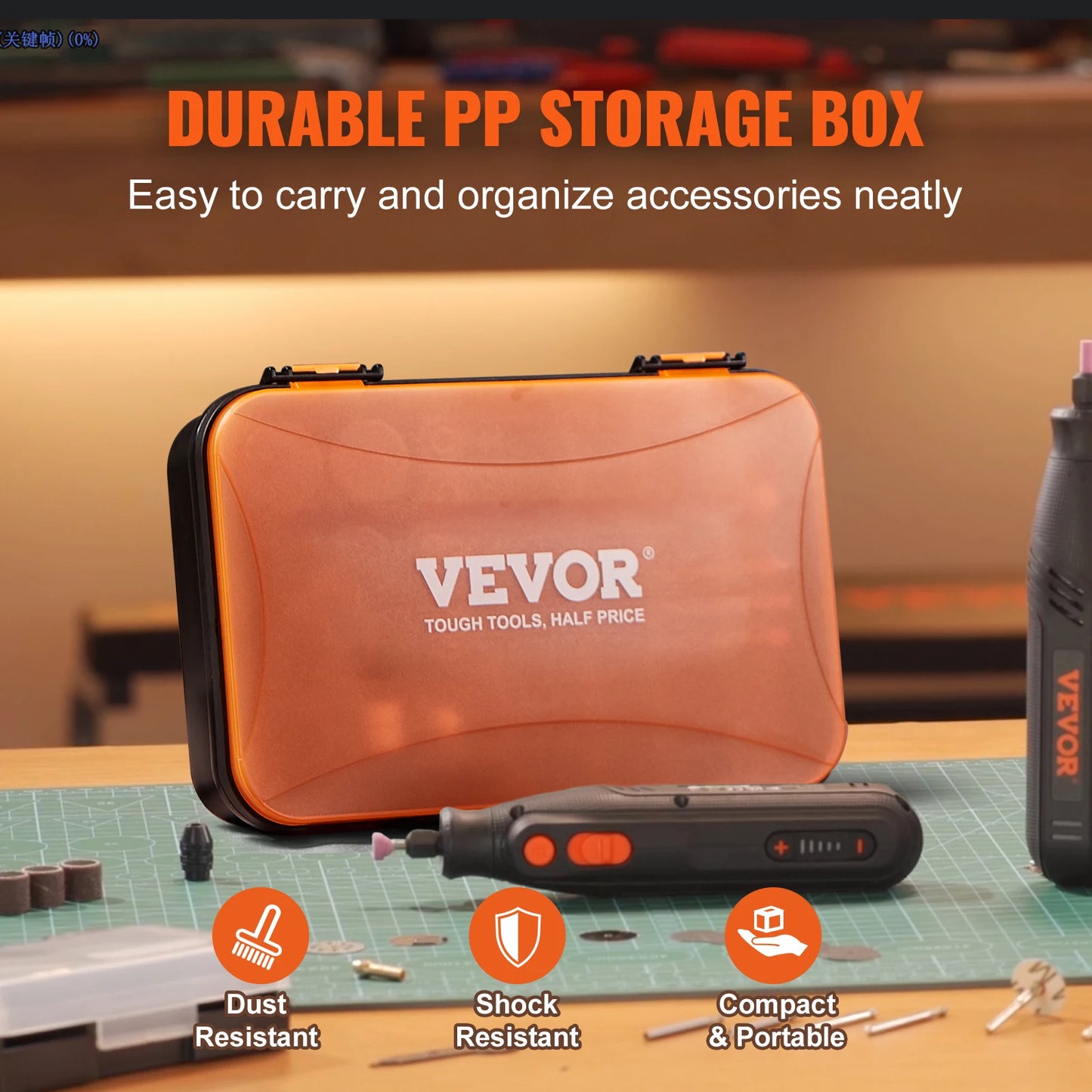 VEVOR Rotary Tool Accessories Kit 357 Piece Set for Carving